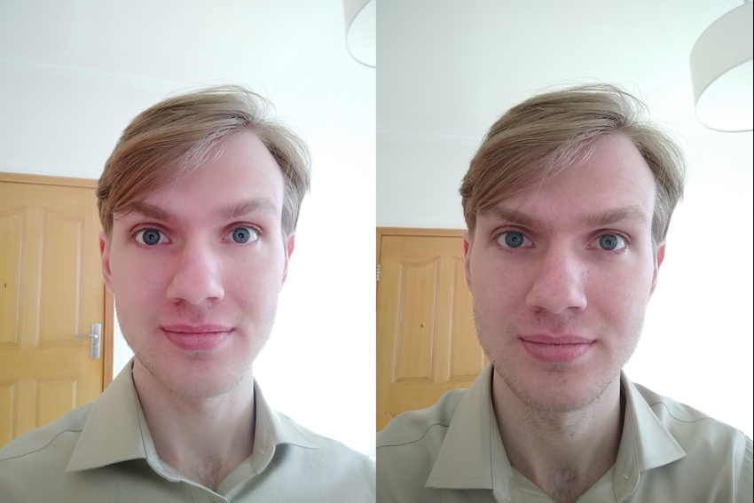 A comparison of doctored and undoctored Chinese cameraphone selfies